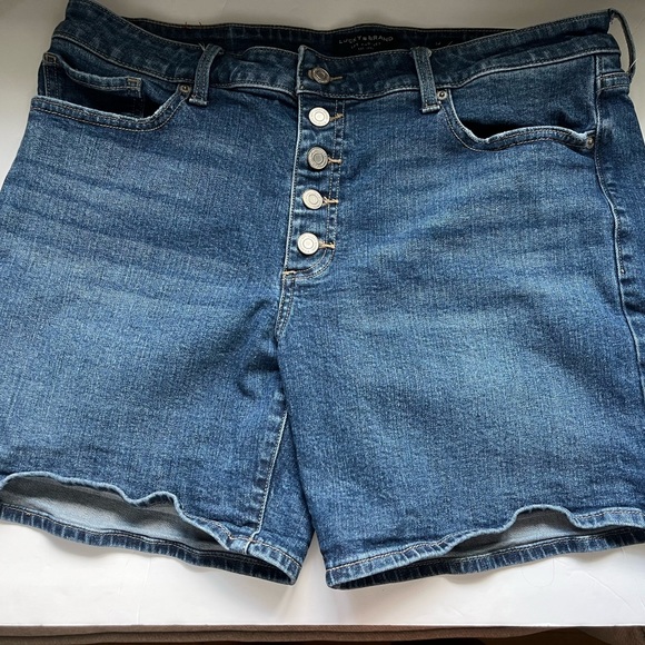 Lucky Brand Pants - Lucky Brand, button front, denim shorts. EUC